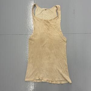 Vintage 50s 60s Fruit of the Loom White Distressed Tank Top